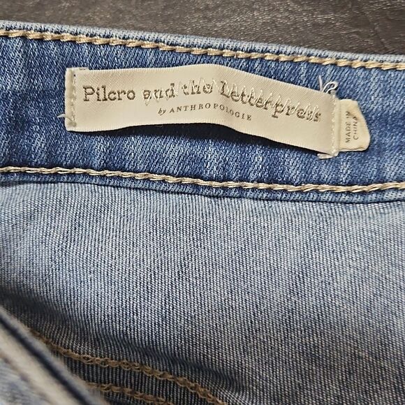 Pilcro By Anthropologie Womens Ultra High Rise Skinny Jeans Size 28P Petite - Picture 6 of 10